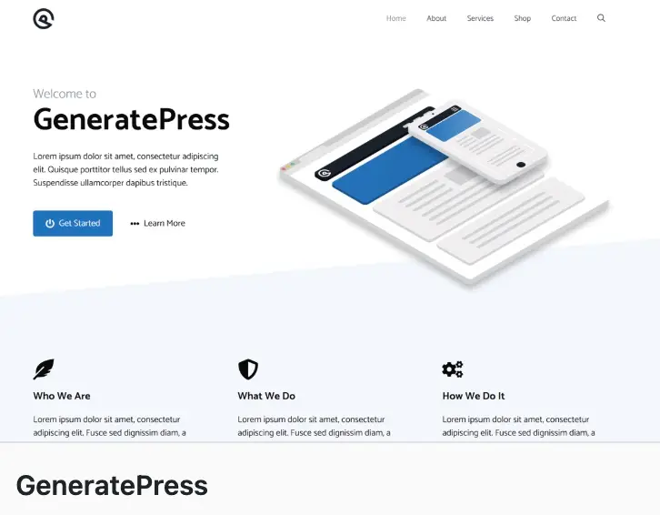 워드프레스 테마 GeneratePress